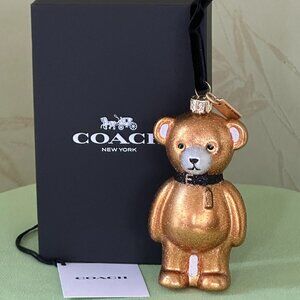 COACH BEAR ORNAMENT BOXED:NIB CCD51